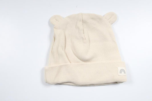 Ribbet hue fra Lindex - Størrelse 36/68 - Beige