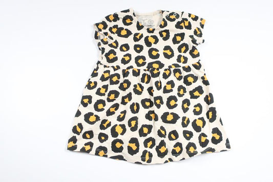 Leopardprintet kjole fra Lindex - Størrelse 68 - Beige