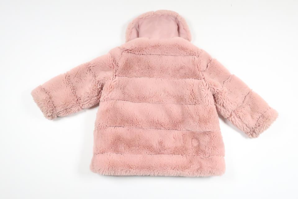 Jakke i kunstpels fra Belle Amie - Størrelse 80 - Lyserød