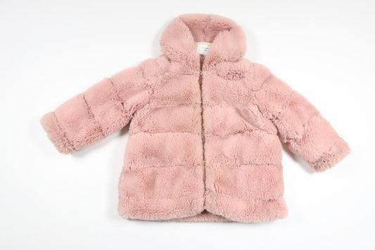 Jakke i kunstpels fra Belle Amie - Størrelse 80 - Lyserød