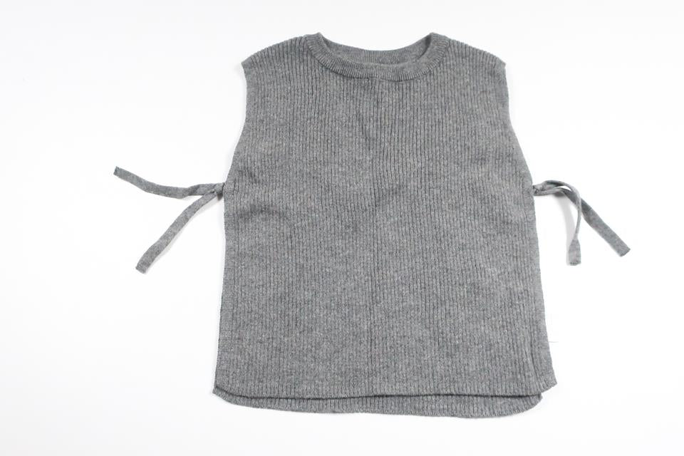 Vest (trævest over hovedet) i uldblanding fra Minimarket - Størrelse 74/80 - Grå