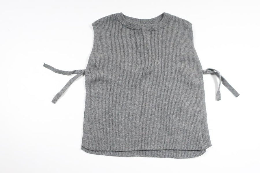 Vest (trævest over hovedet) i uldblanding fra Minimarket - Størrelse 74/80 - Grå