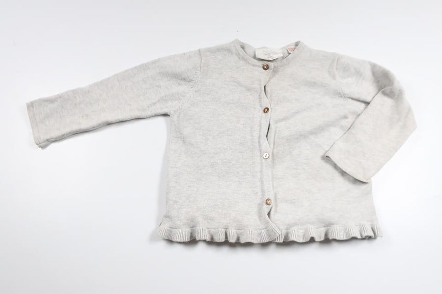 Strikket cardigan fra Zara - Størrelse 86 - Grå