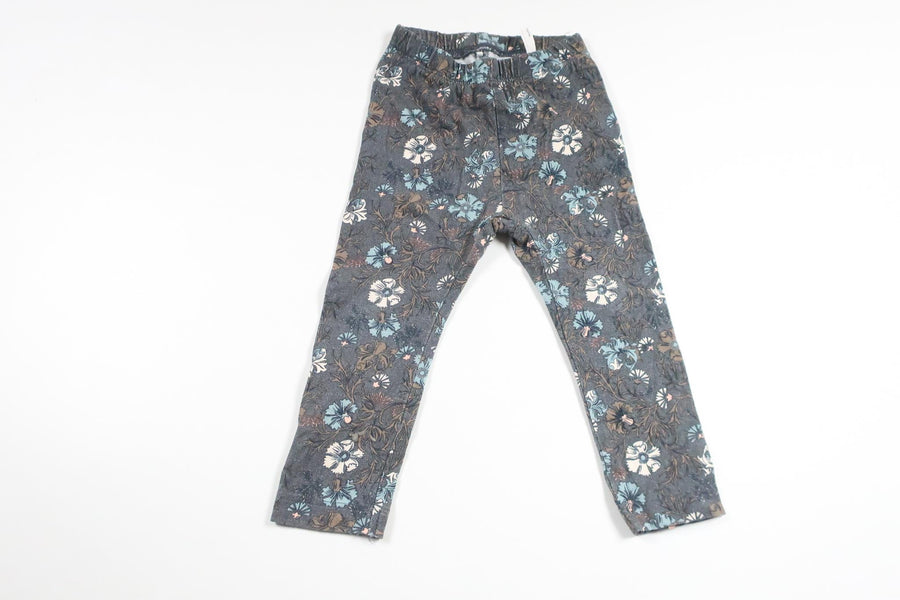 Blomstrede bukser fra Name It - Størrelse 74 - Blå