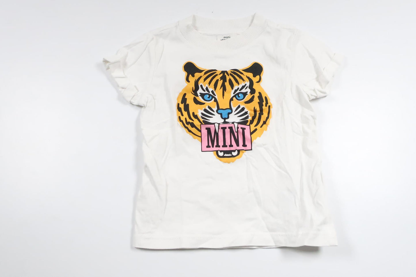 T-shirt fra Mini Gina Tricot - Størrelse 74/80 - Hvid