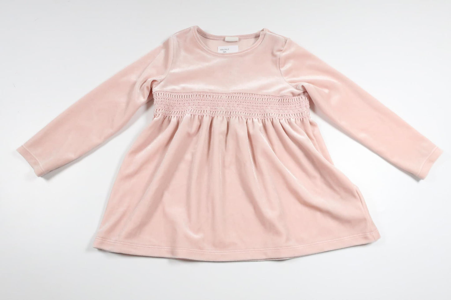Velourkjole fra H&M - Størrelse 92 - Lyserød