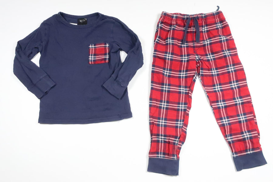 Todelt pyjamas fra H&M - Størrelse 110/116 - Multifarvet