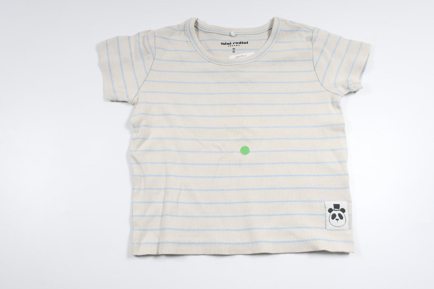 Ribstrikket sweater fra Mini Rodini - Størrelse 80/86 - Off-white