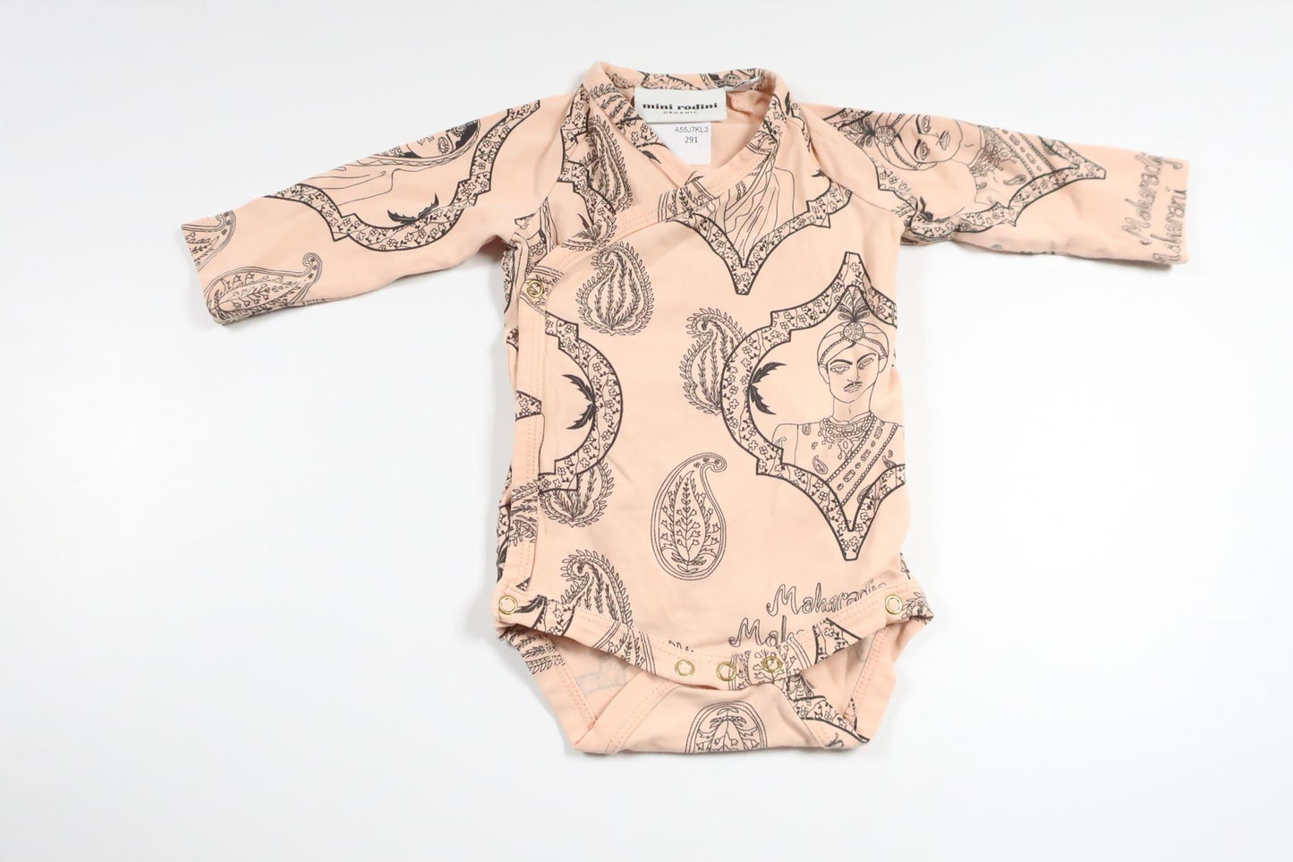 Wrap-body fra Mini Rodini - Størrelse 50/56 - Lyserød