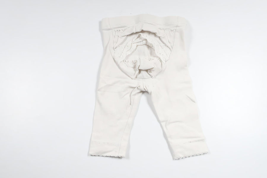 Flæsebukser til nybegyndere - Størrelse 56 - Hvid