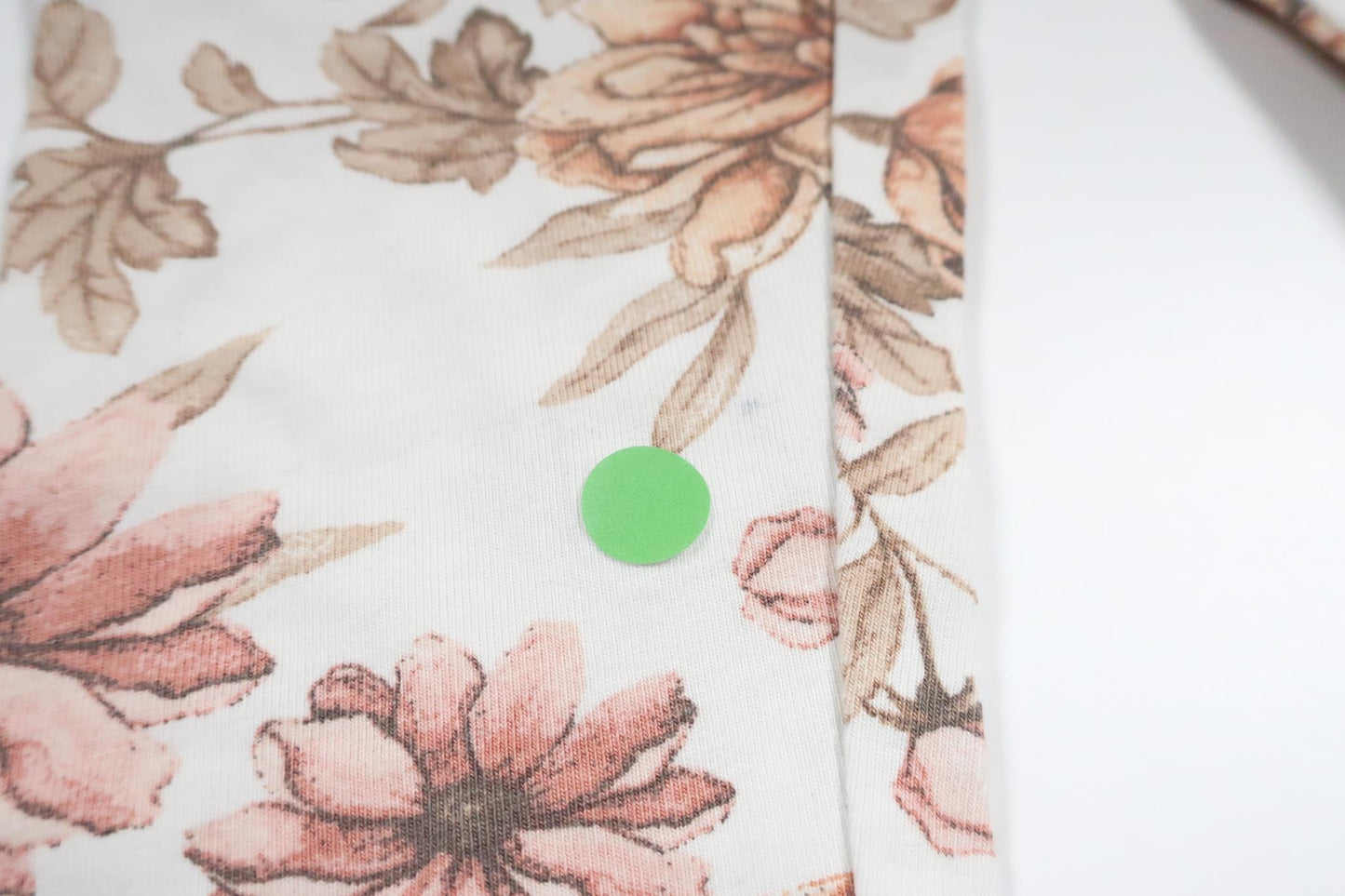 Blomsterbukser fra Newbie - Størrelse 92 - Hvid