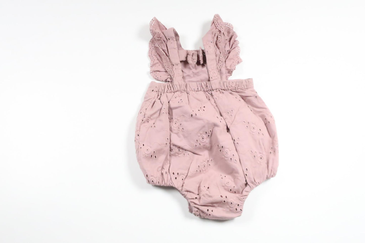 Bodysuit med broderi fra Newbie - Størrelse 62 - Lilla