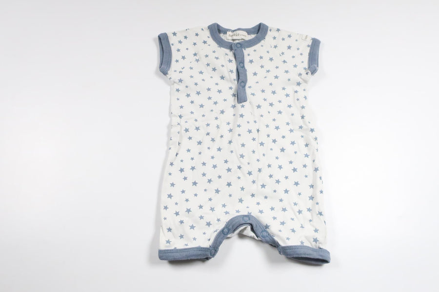 Pyjamas med stjerner fra Newbie - Størrelse 56 - Hvid