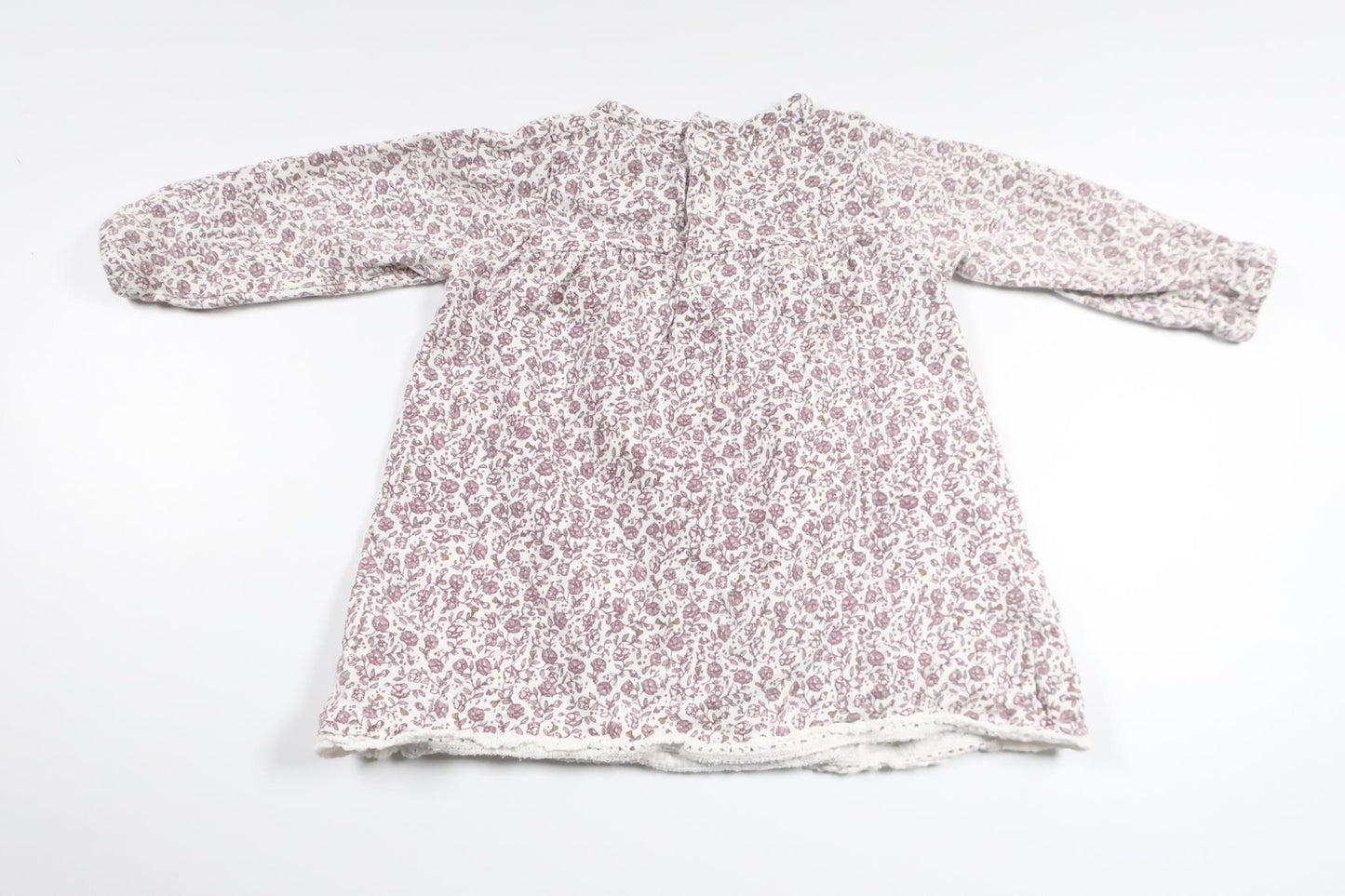 Blomstertunika fra Newbie - Størrelse 68 - Lilla