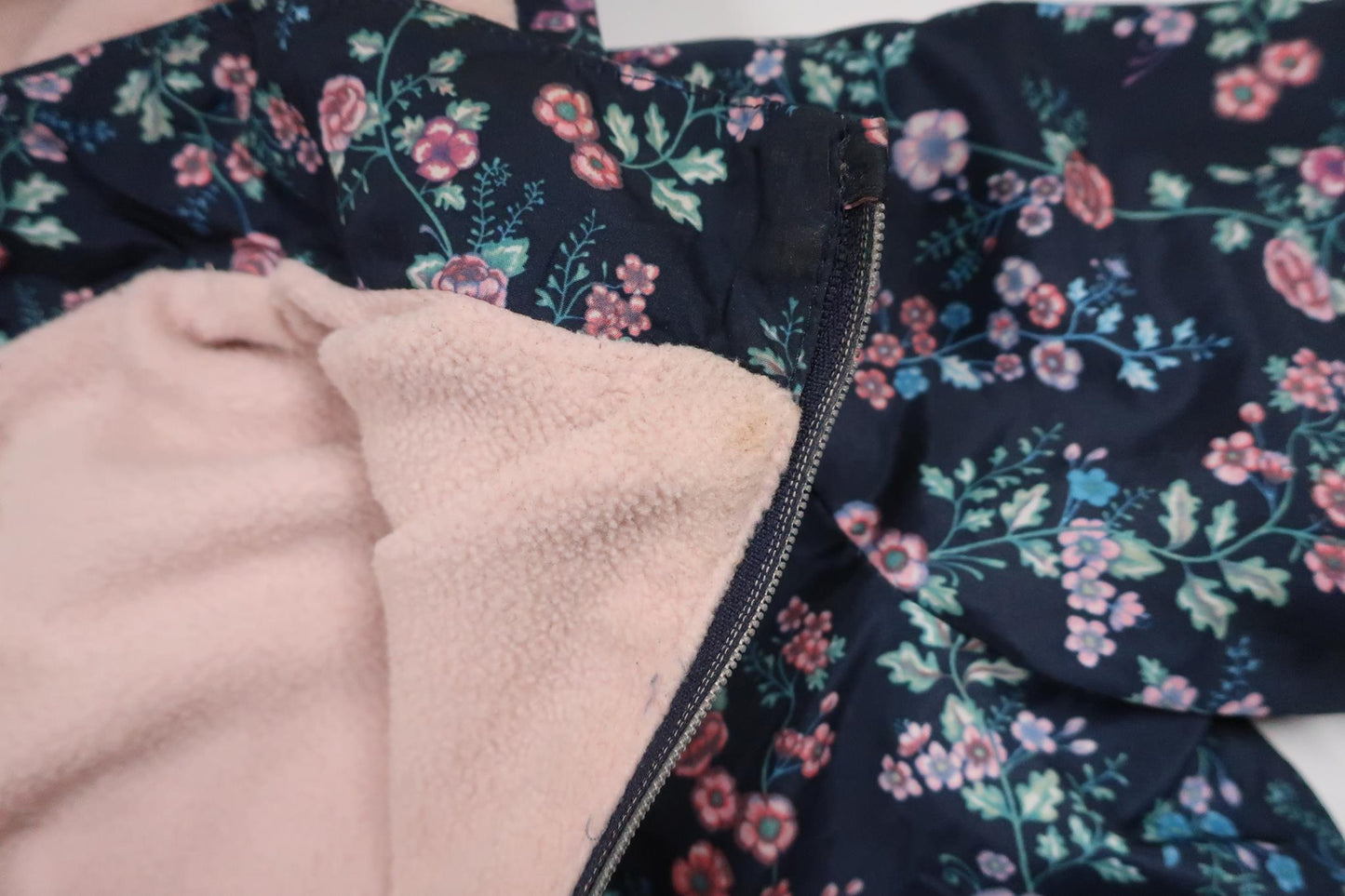 Fleeceforet vindjakke fra H&M - Størrelse 86 - Blå