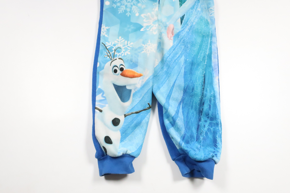 Fleece-overall med Frost-motiv fra Disney - Størrelse 98 - Blå