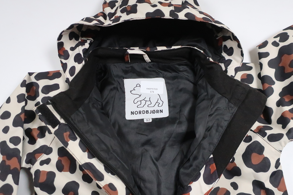 Leopardprintet jumpsuit fra Nordbjörn - Størrelse 92 - Beige