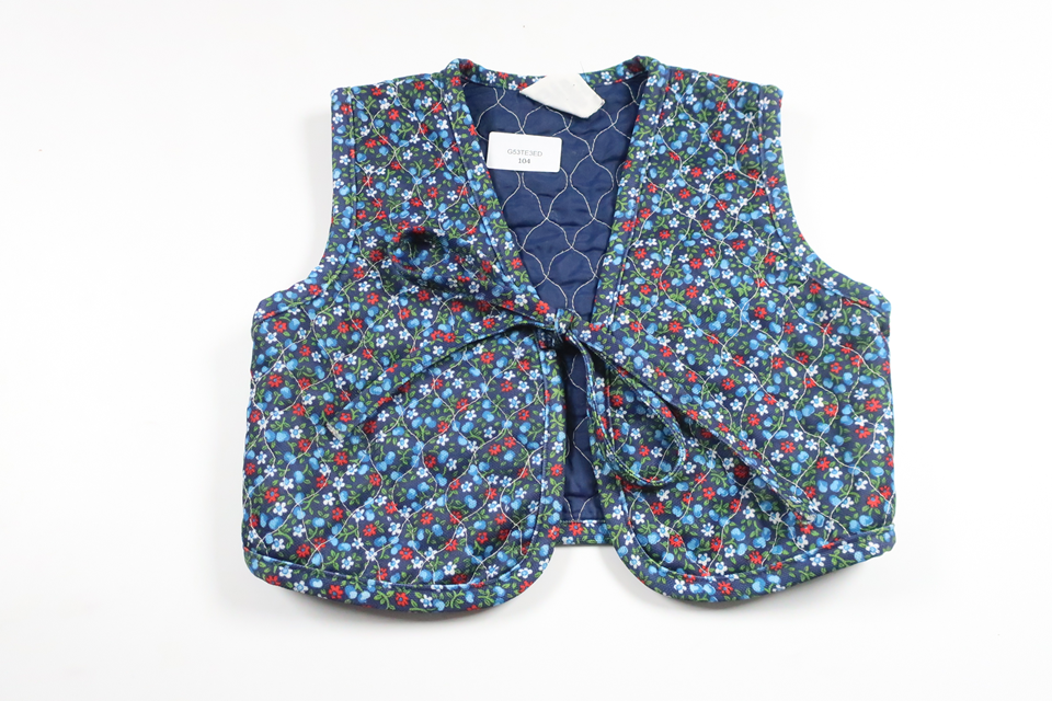 Blomstervest fra Robby - Størrelse 86/92 - Blå