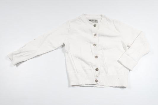 Strikket cardigan fra Basic U - Størrelse 74 - Hvid
