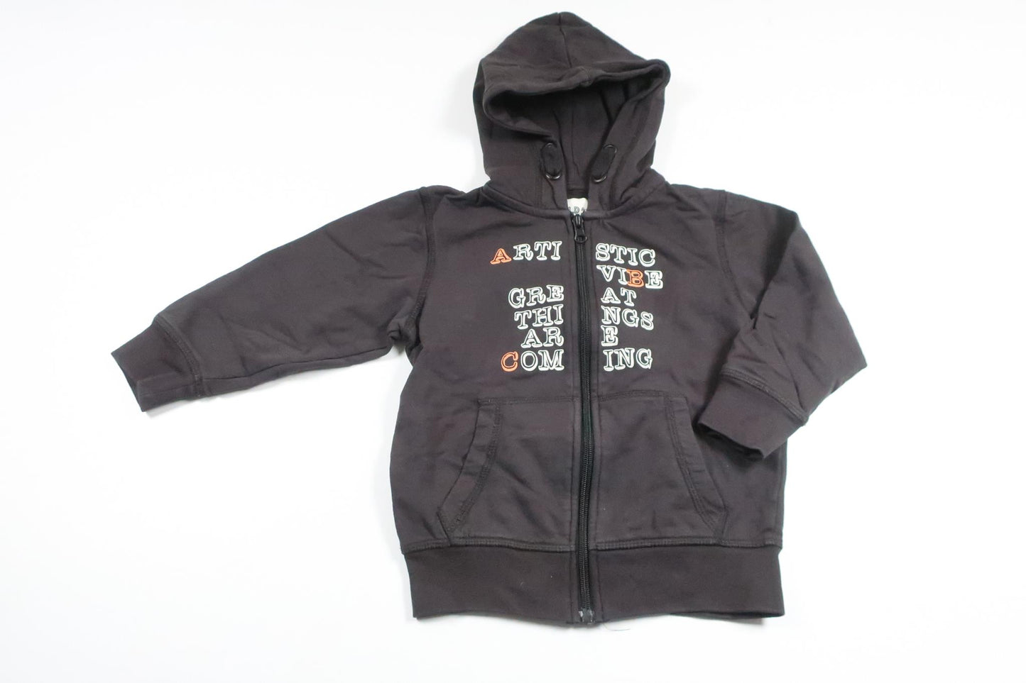 Hættejakke fra Denim Day - Størrelse 98/104 - Sort