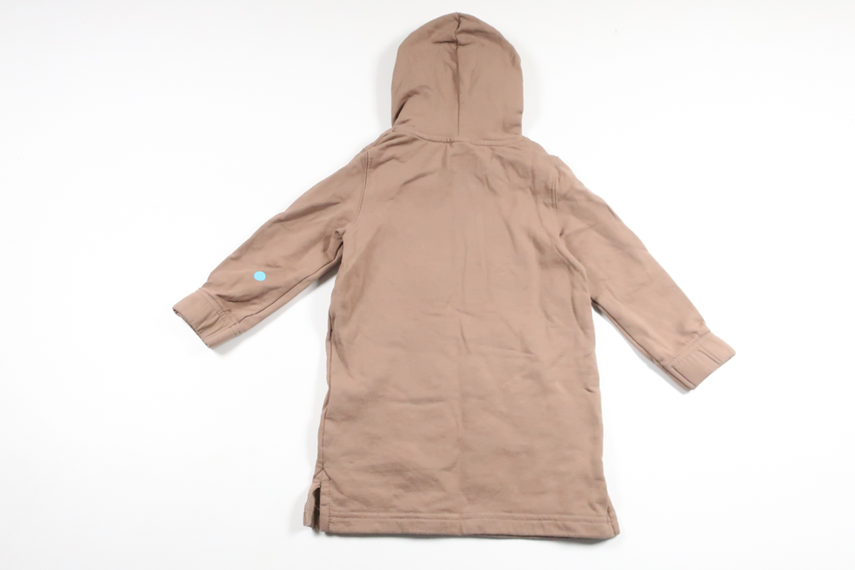 Sweatshirtkjole med hætte fra Uniq Mini - Størrelse 92 - Beige