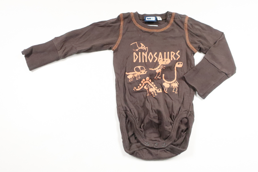 Bodysuit fra Mini - Størrelse 68 - Grå