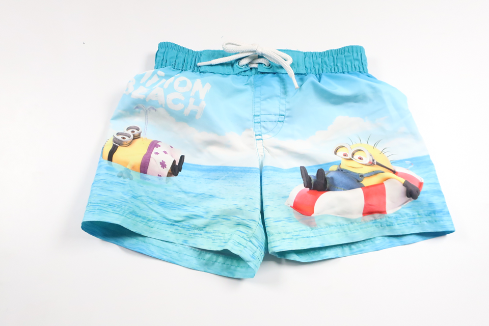 Badeshorts med Minions fra H&M - Størrelse 92 - Blå