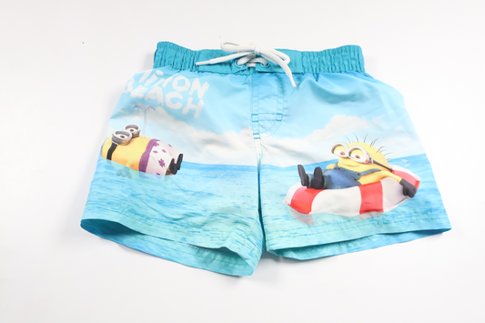 Badeshorts med Minions fra H&M - Størrelse 92 - Blå