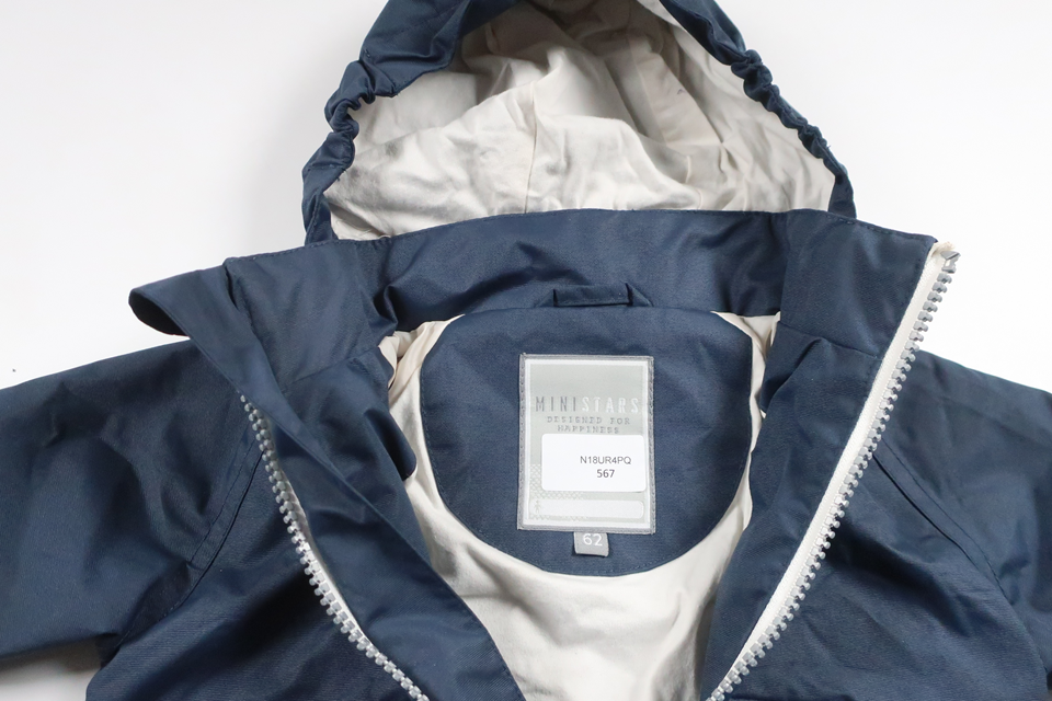 Skaljakke fra Ministars - Størrelse 62 - Marineblå