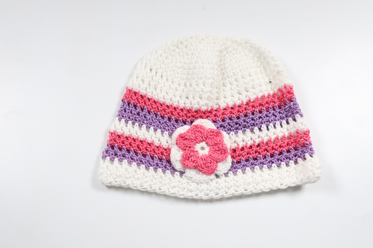 Hue fra Hemstickat - Størrelse 62/68 - Hvid