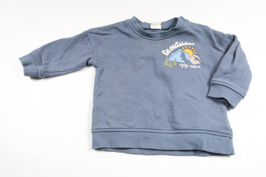 Sweatshirt fra H&M - Størrelse 68 - Blå
