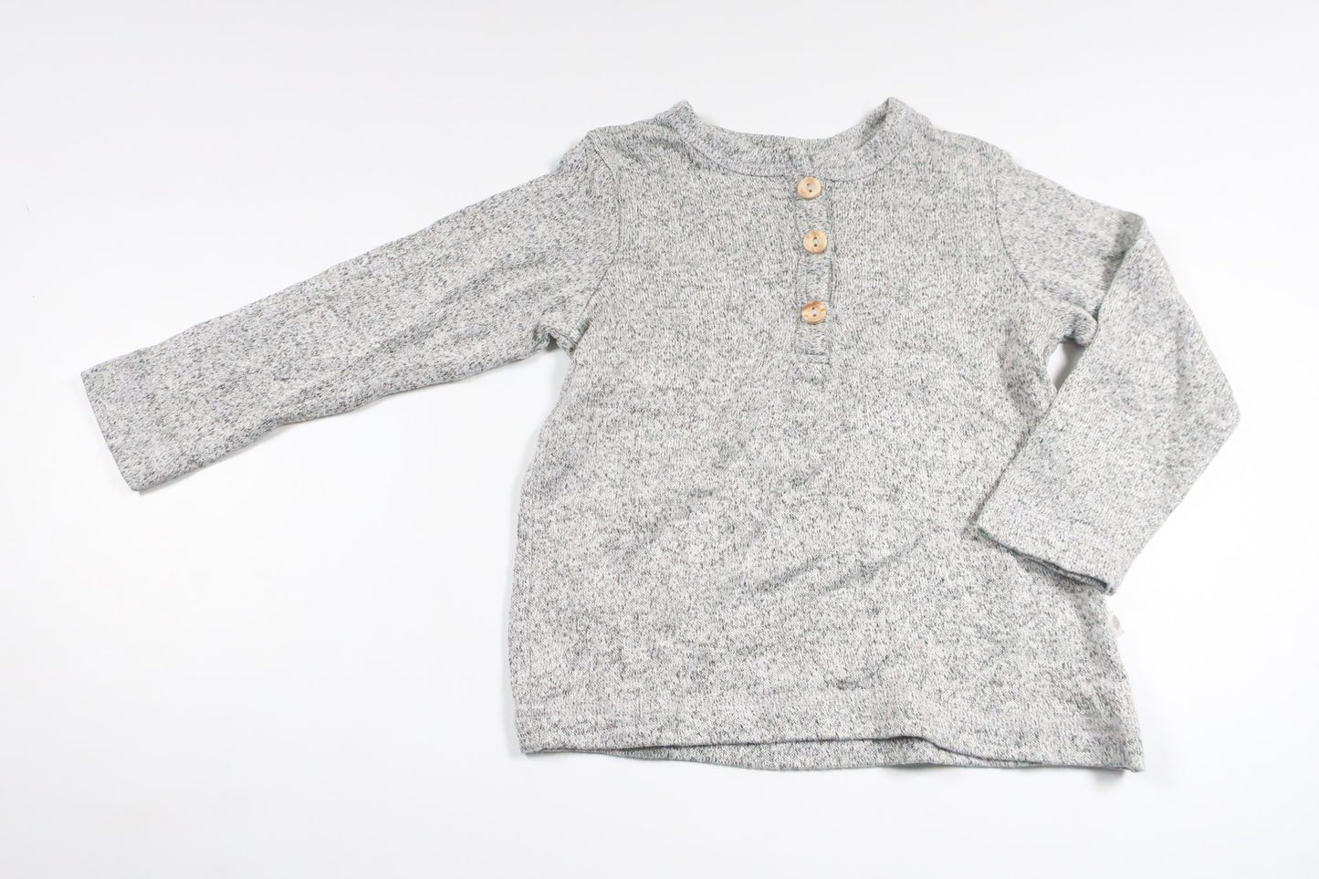 Strikket sweater fra BEBE - Størrelse 70 - Grå