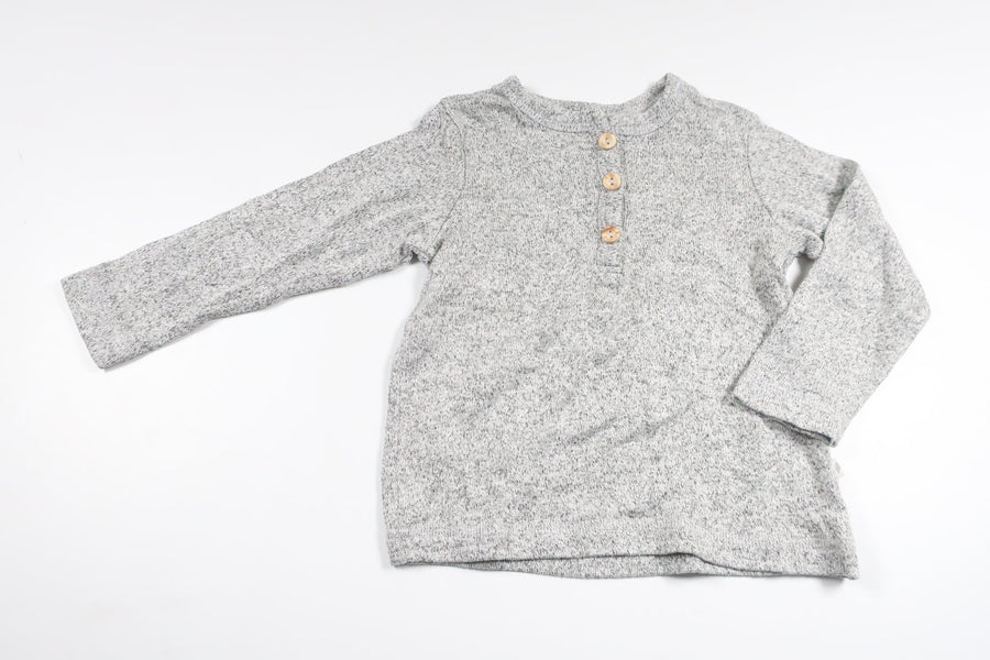 Strikket sweater fra BEBE - Størrelse 70 - Grå