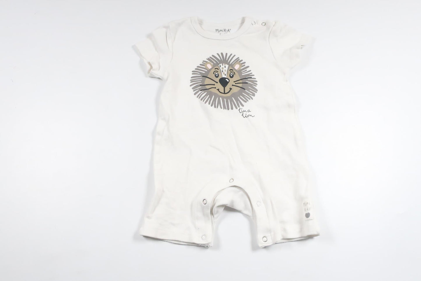 Heldragt fra Mini Kids - Størrelse 62/68 - Hvid