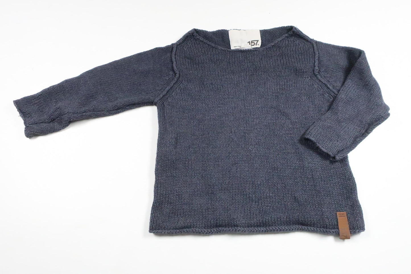 Strikket sweater fra Lager 157 - Størrelse 100 - Marineblå