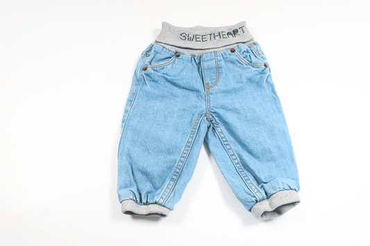 Jeansbukser fra BEBE - Størrelse 68/74 - Denim