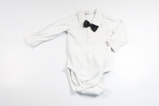 Bodysuit med butterfly fra H&M - Størrelse 74 - Hvid
