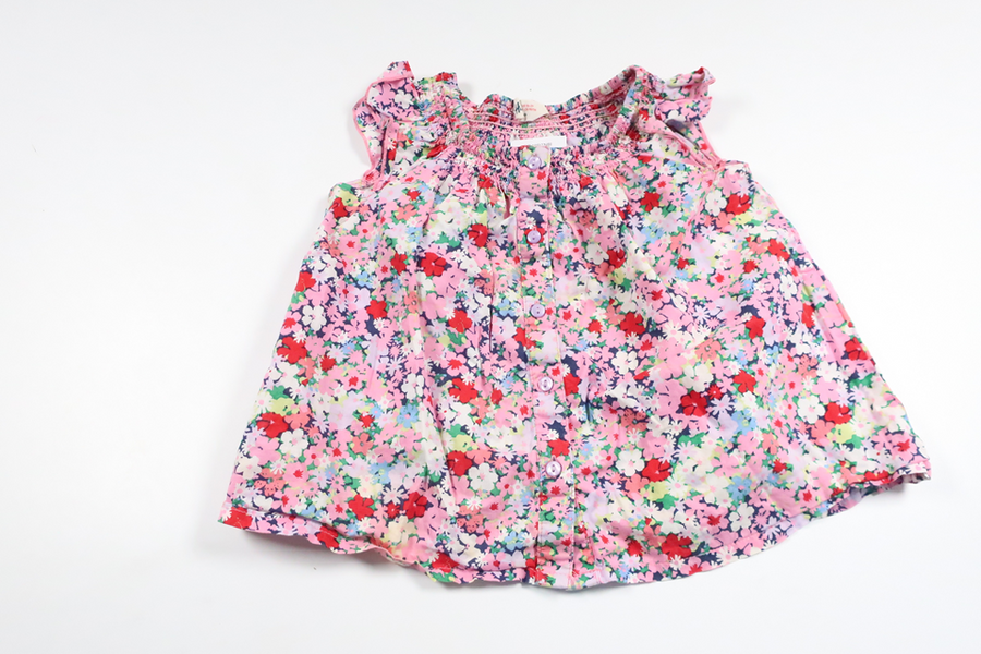 Blomstertunika fra H&M - Størrelse 92 - Lyserød
