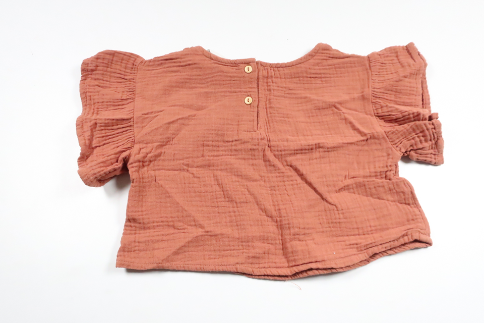 Cropped sweater fra H&M - Størrelse 92 - Brun