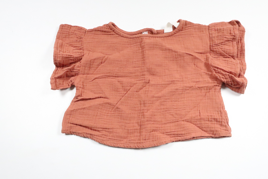 Cropped sweater fra H&M - Størrelse 92 - Brun