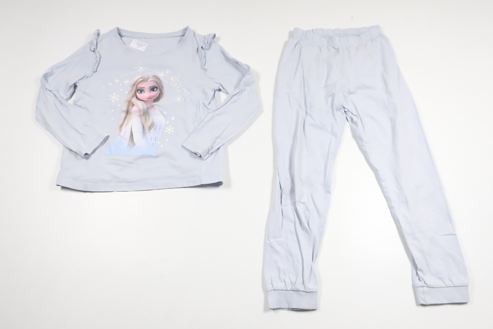 Pyjamas med Elsa fra H&M - Størrelse 116 - Blå