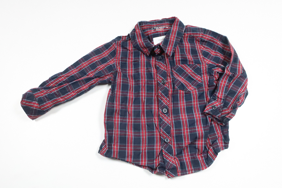 Ternet skjorte fra My Wear Baby - Størrelse 80 - Marineblå