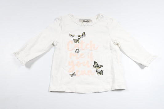 Sweater fra Sweetie - Størrelse 68 - Hvid