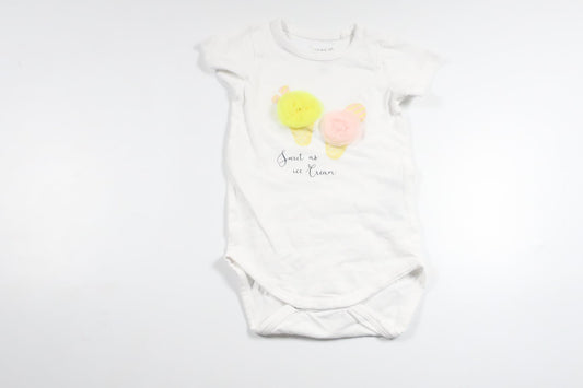 Bodysuit fra Name It - Størrelse 68 - Hvid