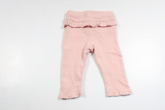 Ribbede bukser med flæser fra H&M - Størrelse 62 - Pink