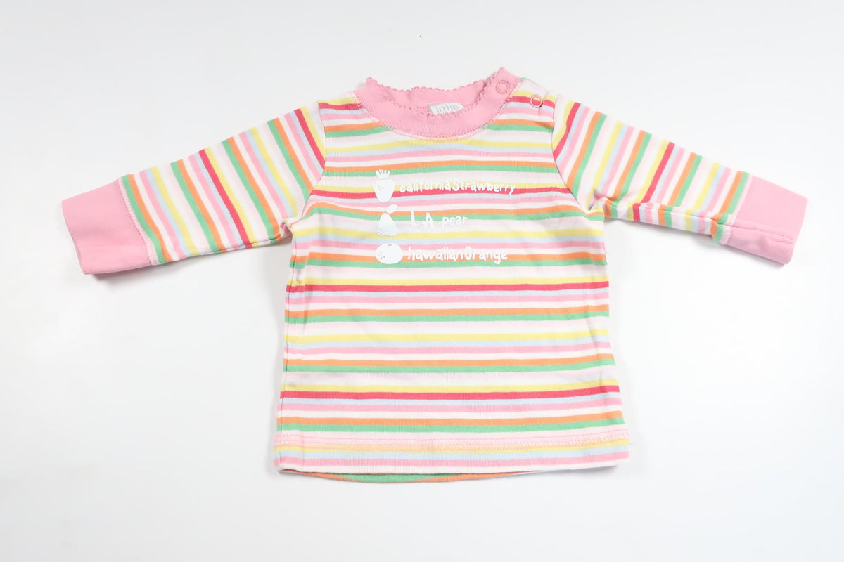 Stribet sweater fra Lindex - Størrelse 56 - Multifarvet