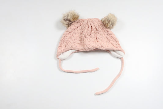 Fleeceforet hue med kvast fra Newbie - Størrelse 40/42 - Lyserød