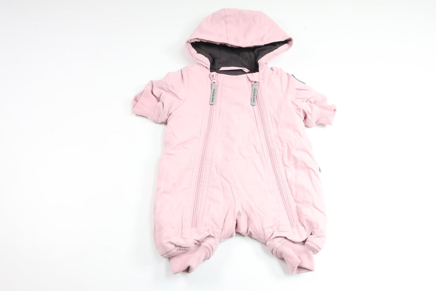 Fleeceforede overalls fra Nordbjörn - Størrelse 56 - Pink