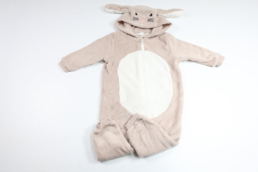 Kaninheldragt i fleece fra Luca & Lola - Størrelse 74 - Beige