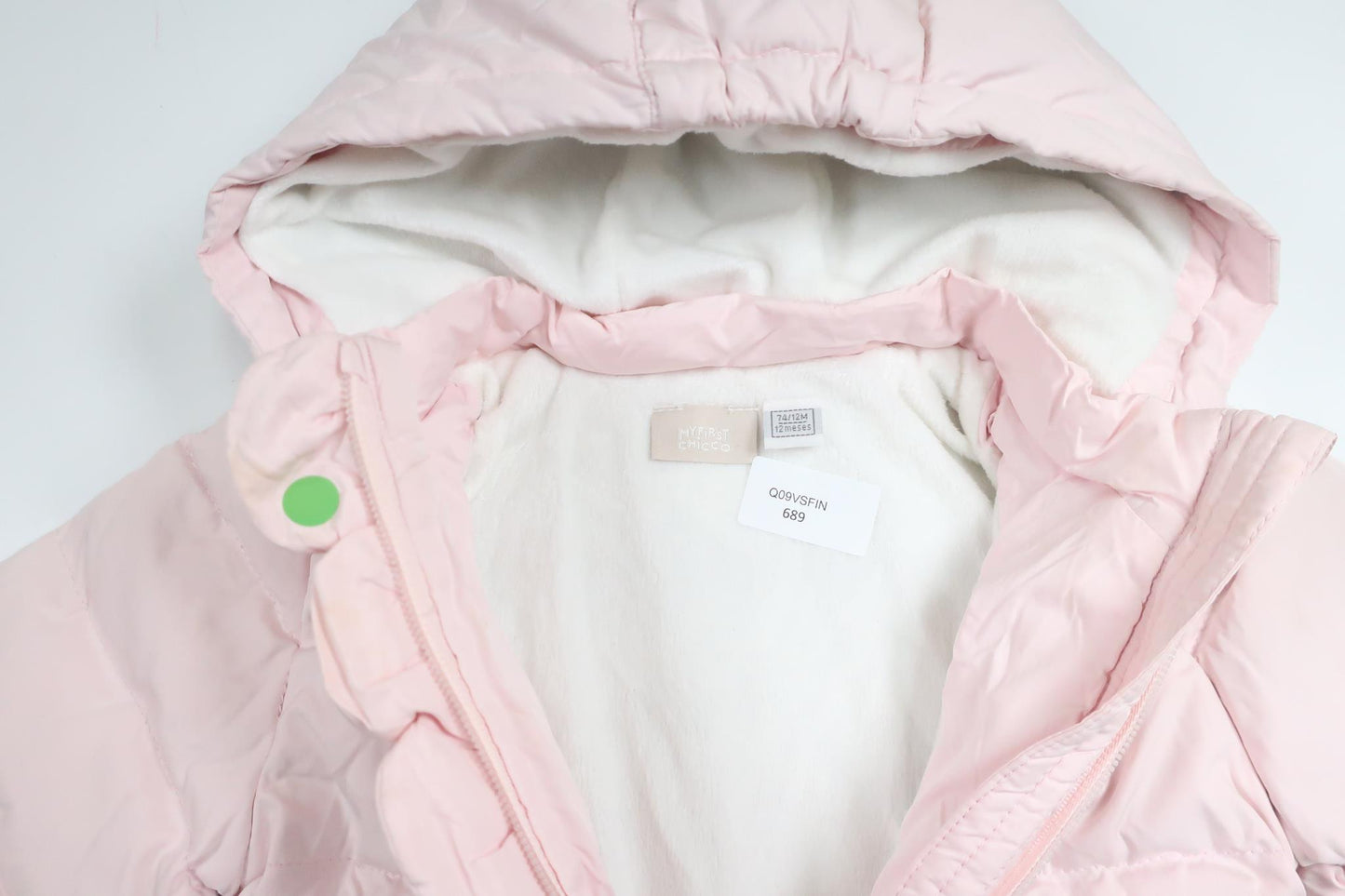 Fleeceforet jakke fra My First Chicco - Størrelse 74/80 - Lyserød